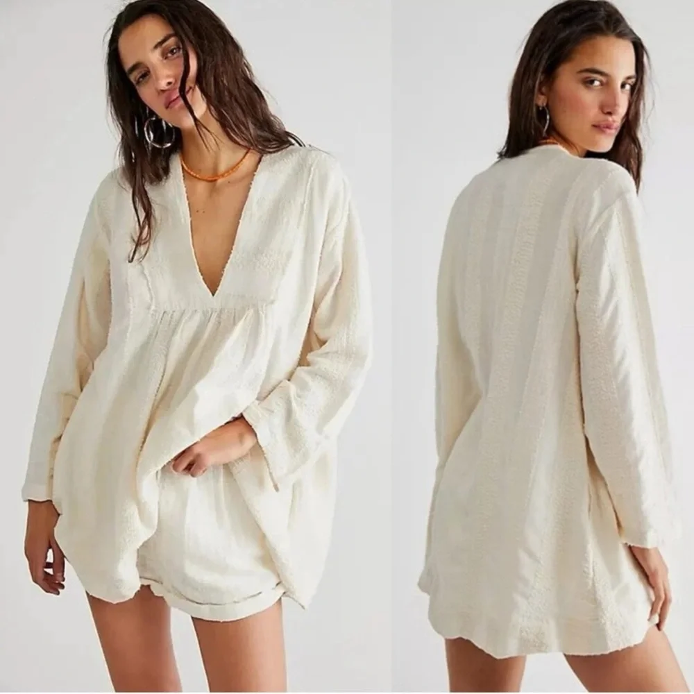 Free People Feels Like Sunshine Tunic Ivory NWT - Picture 1 of 4